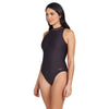 Maillot de bain une pièce Cable Zipped Hi Neck Femme Noir Taille 34-S Zoggs 462554BK34