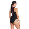 Maillot de bain une pièce Cable Zipped Hi Neck Femme Noir Taille 42-XXL Zoggs 462554BK42