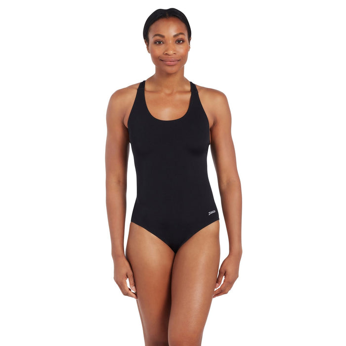 Maillot de bain 1 pièce Cottesloe Flyback Femme Noir Taille 32-XS Zoggs 462558BK32