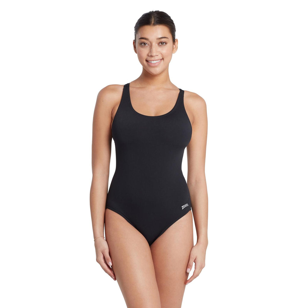 Maillot de bain 1 pièce Cottesloe Flyback Femme Noir Taille 34-S Zoggs 462558BK34