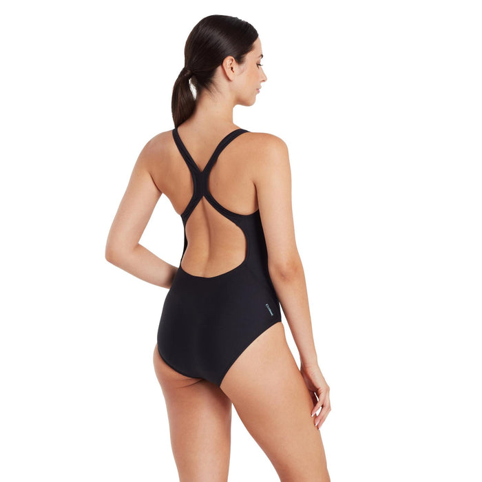 Maillot de bain 1 pièce Cottesloe Flyback Femme Noir Taille 38-L Zoggs 462558BK38