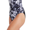 Maillot 1 pièce Marble Powerback Femme Noir-Blanc Taille 32-XS Zoggs 462569BK32