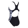 Maillot 1 pièce Marble Powerback Femme Noir-Blanc Taille 34-S Zoggs 462569BK34