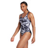 Maillot 1 pièce Marble Powerback Femme Noir-Blanc Taille 34-S Zoggs 462569BK34