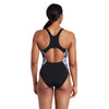 Maillot de bain une pièce Marble Powerback femme noir-blanc Taille 44-XXXL Zoggs 462569BK44