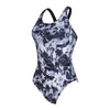 Maillot de bain une pièce Marble Powerback femme noir-blanc Taille 44-XXXL Zoggs 462569BK44