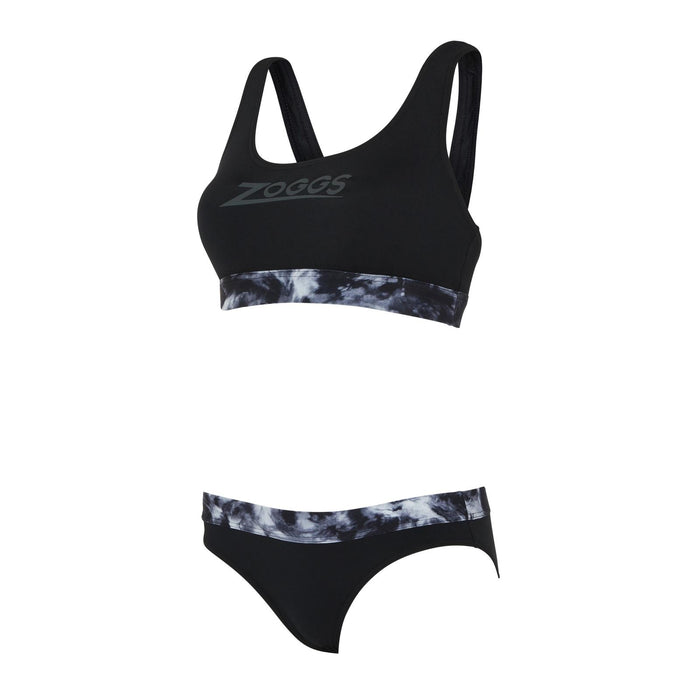 Maillot 2 pièces Marble Actionback Noir-Blanc Taille 28-XXXS Zoggs 462571BK28