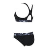 Maillot 2 pièces Marble Actionback Noir-Blanc Taille 28-XXXS Zoggs 462571BK28