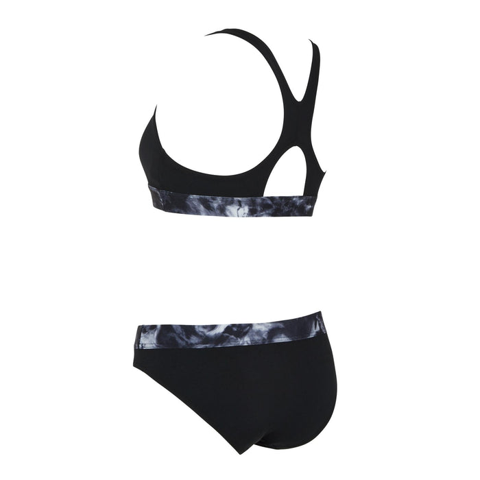 Maillot 2 pièces Marble Actionback Noir-Blanc Taille 30-XXS Zoggs 462571BK30