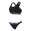 Maillot 2 pièces Marble Actionback Noir-Blanc Taille 32-XS Zoggs 462571BK32