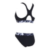 Maillot 2 pièces Marble Actionback Noir-Blanc Taille 32-XS Zoggs 462571BK32