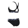 Maillot 2 pièces Marble Actionback Noir-Blanc Taille 32-XS Zoggs 462571BK32