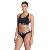 Maillot 2 pièces Marble Actionback Noir-Blanc Taille 32-XS Zoggs 462571BK32