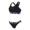 Maillot 2 pièces Marble Actionback Noir-Blanc Taille 34-S Zoggs 462571BK34