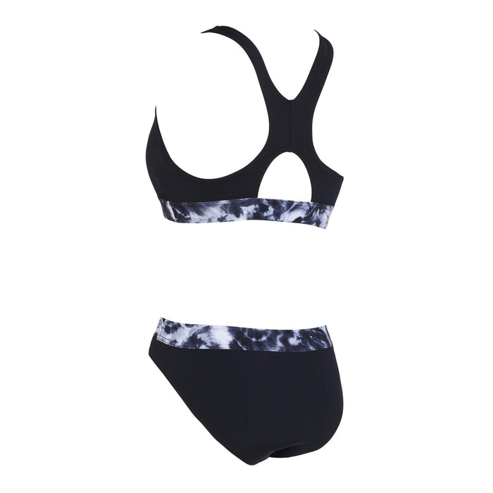 Maillot 2 pièces Marble Actionback Noir-Blanc Taille 34-S Zoggs 462571BK34