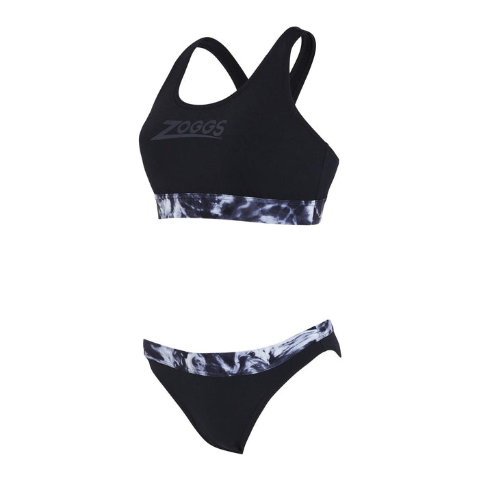 Maillot 2 pièces Marble Actionback Noir-Blanc Taille 38-L Zoggs 462571BK38