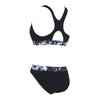 Maillot de bain deux pièces Marble Actionback noir-blanc Taille 40-XL Zoggs 462571BK40