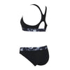 Maillot de bain deux pièces Marble Actionback noir-blanc Taille 40-XL Zoggs 462571BK40