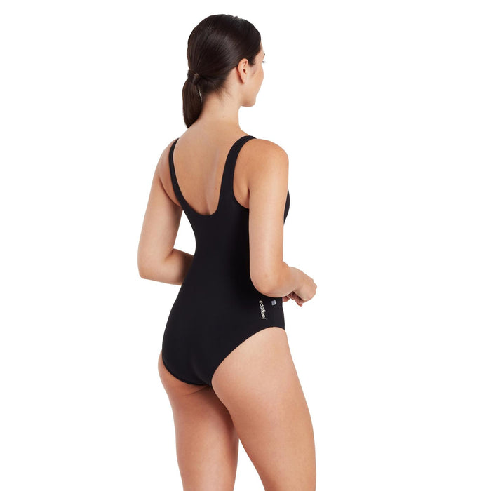 Maillot de bain une pièce Scoopback doublé argenté noir Taille 28-XXXS Zoggs 462577BK28