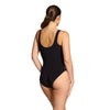 Maillot de bain 1 pièce dos arrondi à doublure argentée Noir Taille 38-L Zoggs 462577BK38