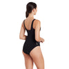 Maillot de bain 1 pièce dos arrondi à doublure argentée Noir Taille 42-XXL Zoggs 462577BK42