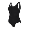 Maillot de bain 1 pièce dos arrondi à doublure argentée Noir Taille 48-5XL Zoggs 462577BK48