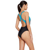Maillot de bain une pièce Toronto Flyback Noir-Turquoise Taille 40-XL Zoggs 462579BKTQ40