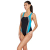 Maillot de bain une pièce Toronto Flyback Noir-Turquoise Taille 42-XXL Zoggs 462579BKTQ42