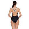 Maillot de bain une pièce Tokyo Iceback Noir-Gris Taille 36-M Zoggs 462580BKGY36