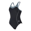 Maillot de bain une pièce Tokyo Iceback Noir-Gris Taille 36-M Zoggs 462580BKGY36