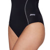 Maillot de bain une pièce Tokyo Iceback Noir-Gris Taille 38-L Zoggs 462580BKGY38