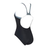 Maillot de bain une pièce Tokyo Iceback Noir-Gris Taille 40-XL Zoggs 462580BKGY40