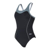 Maillot de bain une pièce Tokyo Iceback noir-gris Taille 44-XXXL Zoggs 462580BKGY44