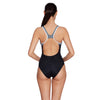 Maillot de bain une pièce Tokyo Iceback noir-gris Taille 50-6XL Zoggs 462580BKGY50