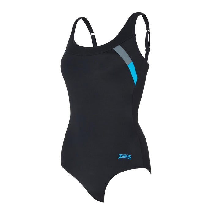 Maillot de bain une pièce Sydney U noir-gris Taille 50-6XL Zoggs 462581BKGY50
