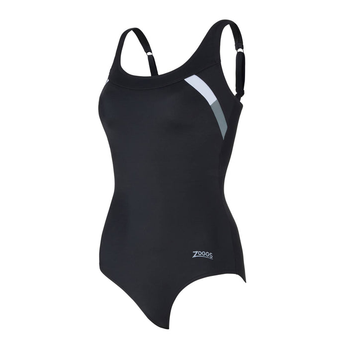 Maillot de bain une pièce Sydney U noir-blanc Taille 34-S Zoggs 462581BKWH34