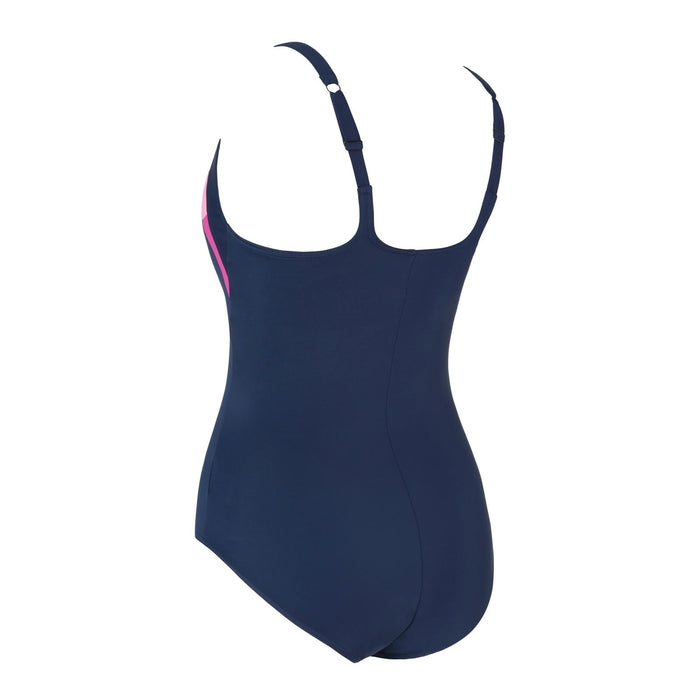 Maillot de bain une pièce Sydney U bleu marine-rose Taille 34-S Zoggs 462581NVPK34