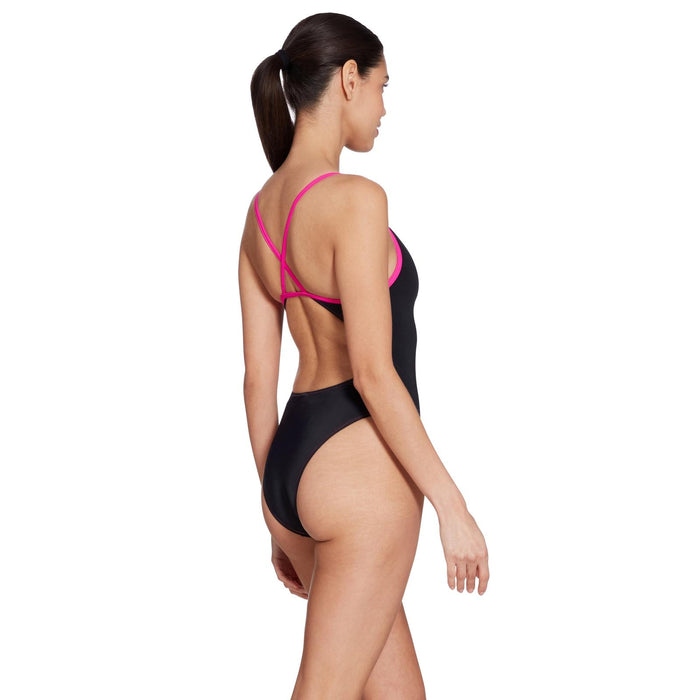Maillot de bain une pièce Kona Triback Noir-Magenta Taille 30-XXS Zoggs 462582BKMG30