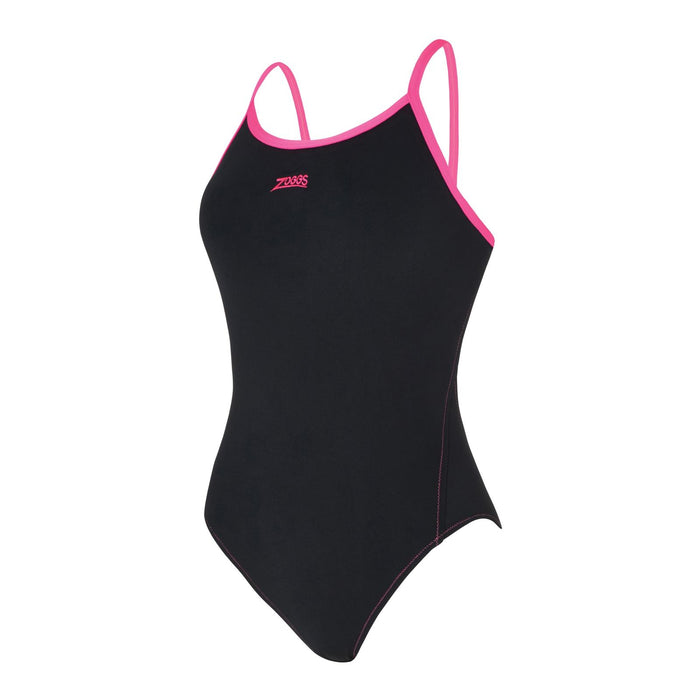 Maillot de bain une pièce Kona Triback Noir-Magenta Taille 30-XXS Zoggs 462582BKMG30