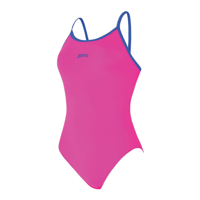 Maillot de bain une pièce Kona Triback Rose-Royal Taille 38-L Zoggs 462582PKRY38