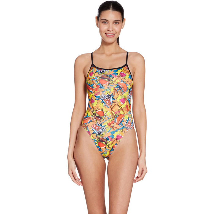 Maillot de bain une pièce Printed Rayback E+ imprimé Peckish Taille 36-M Zoggs 462583PECK36