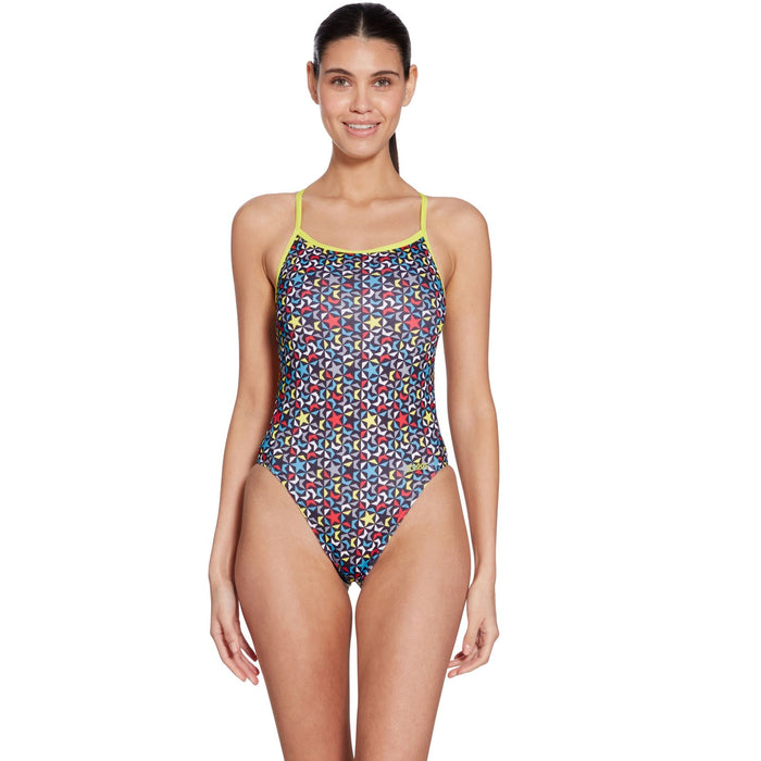 Maillot de bain une pièce Printed Rayback E+ imprimé Supernova Taille 32-XS Zoggs 462583SUPE32