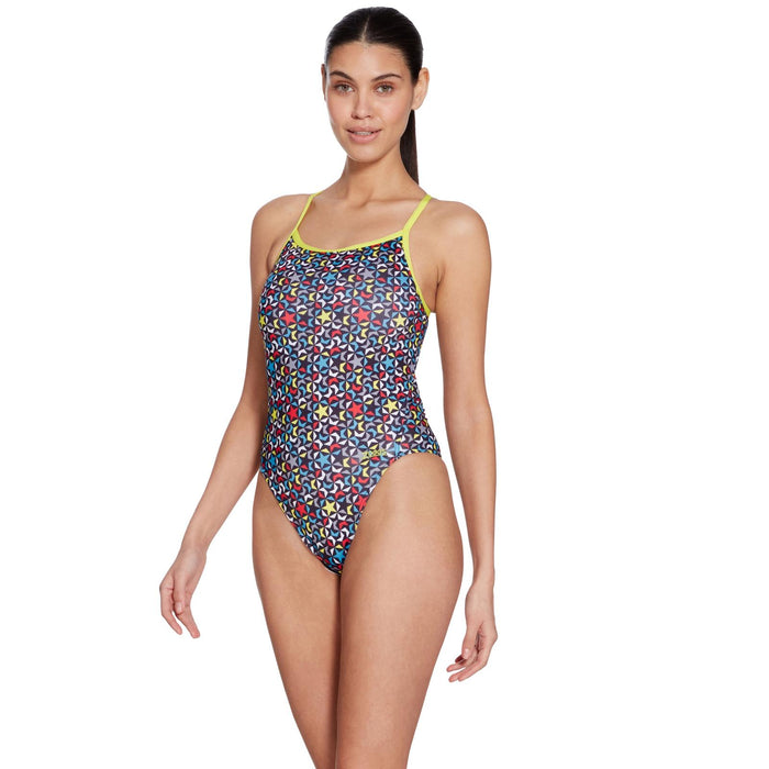 Maillot de bain une pièce Printed Rayback E+ imprimé Supernova Taille 38-L Zoggs 462583SUPE38
