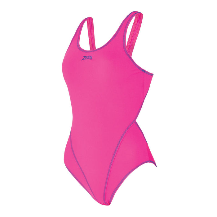 Maillot de bain une pièce Melbourne Haxback Magenta-Bleu roi Taille 38-L Zoggs 462585MGRY38