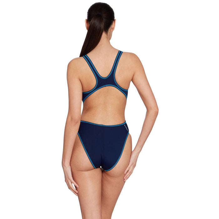 Maillot de bain une pièce Melbourne Haxback Marine-Bleu clair Taille 32-XS Zoggs 462585NVLB32