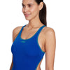 Maillot de bain une pièce Melbourne Haxback Bleu roi-Menthe Taille 34-S Zoggs 462585RYMN34