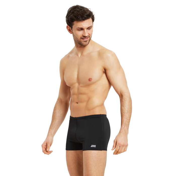 Boxer de bain à jambe carrée Cottesloe Hip Racer Homme Noir Taille 34-L Zoggs 462907BK34