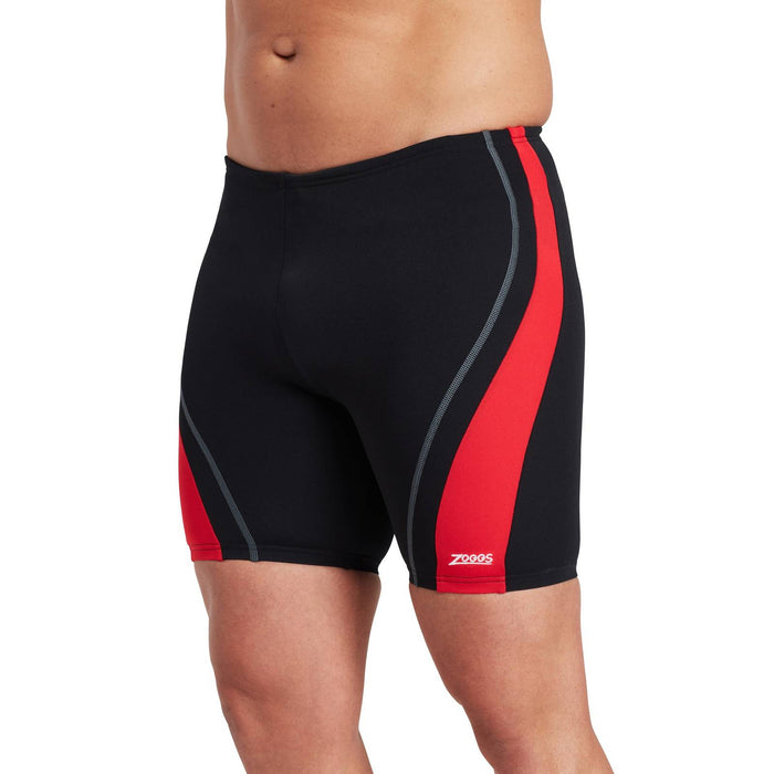 Jammers de natation Eaton Mid Homme Noir-Rouge Taille 34-L Zoggs 462923BKRD34