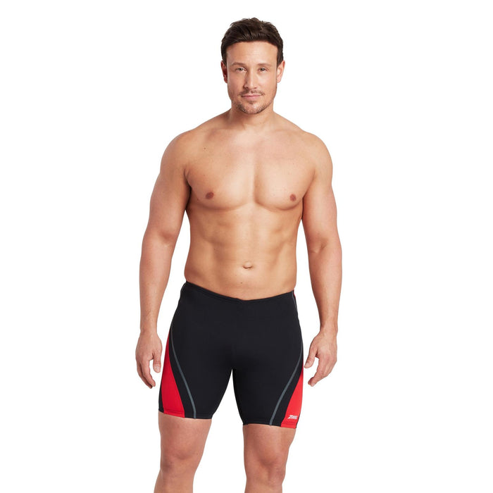 Jammers de natation Eaton Mid Homme Noir-Rouge Taille 36-XL Zoggs 462923BKRD36