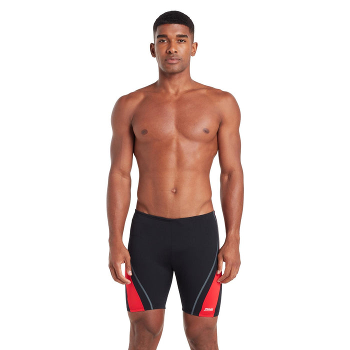 Jammers de natation Eaton Mid Homme Noir-Rouge Taille 36-XL Zoggs 462923BKRD36